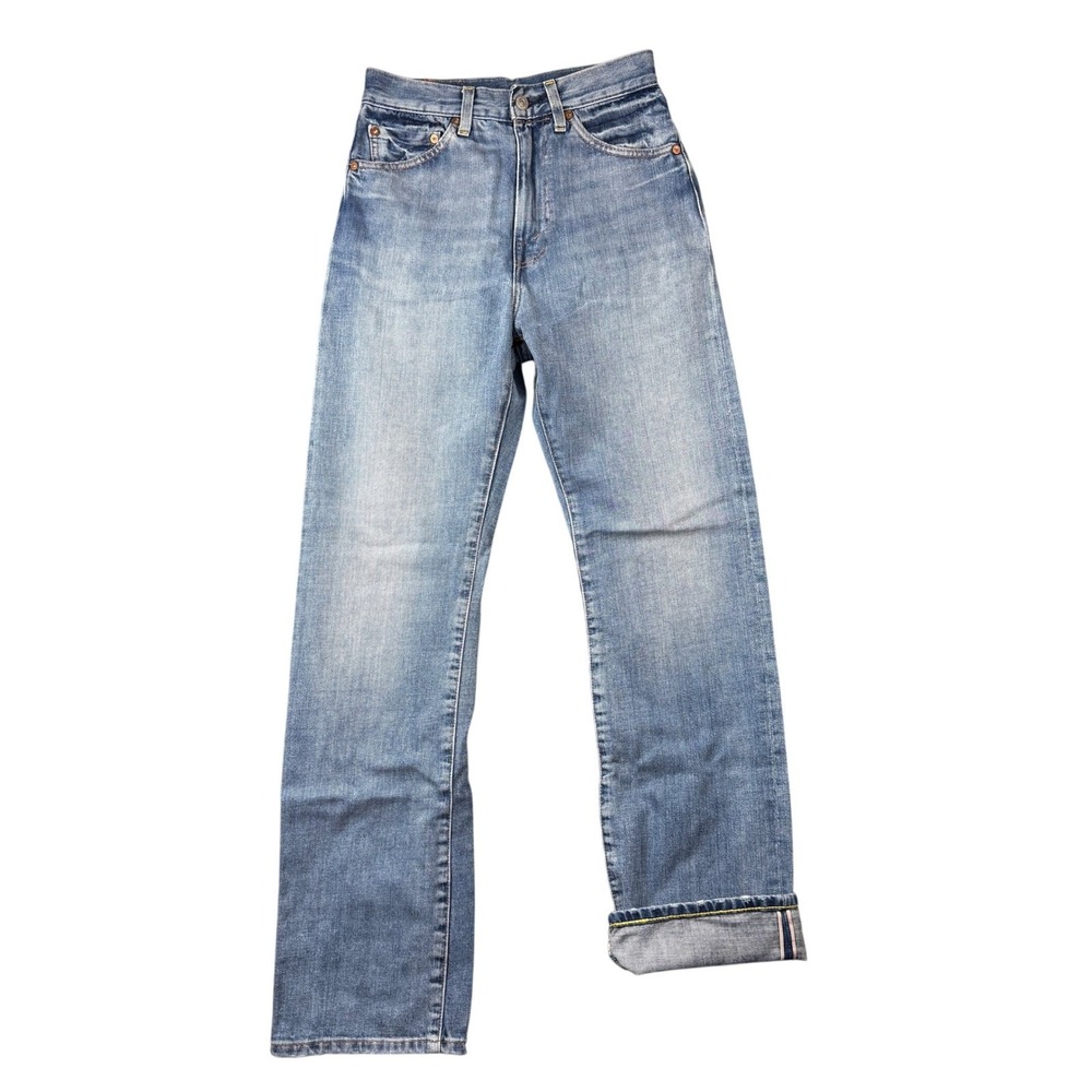 Levi's Vintage Clothing LVC 701 High Rise Selvedge Jeans W26 Light Wash Cotton